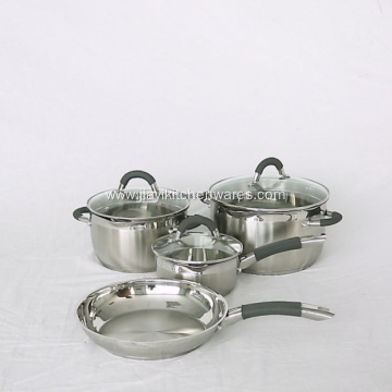 Promotion cookware set with concise style